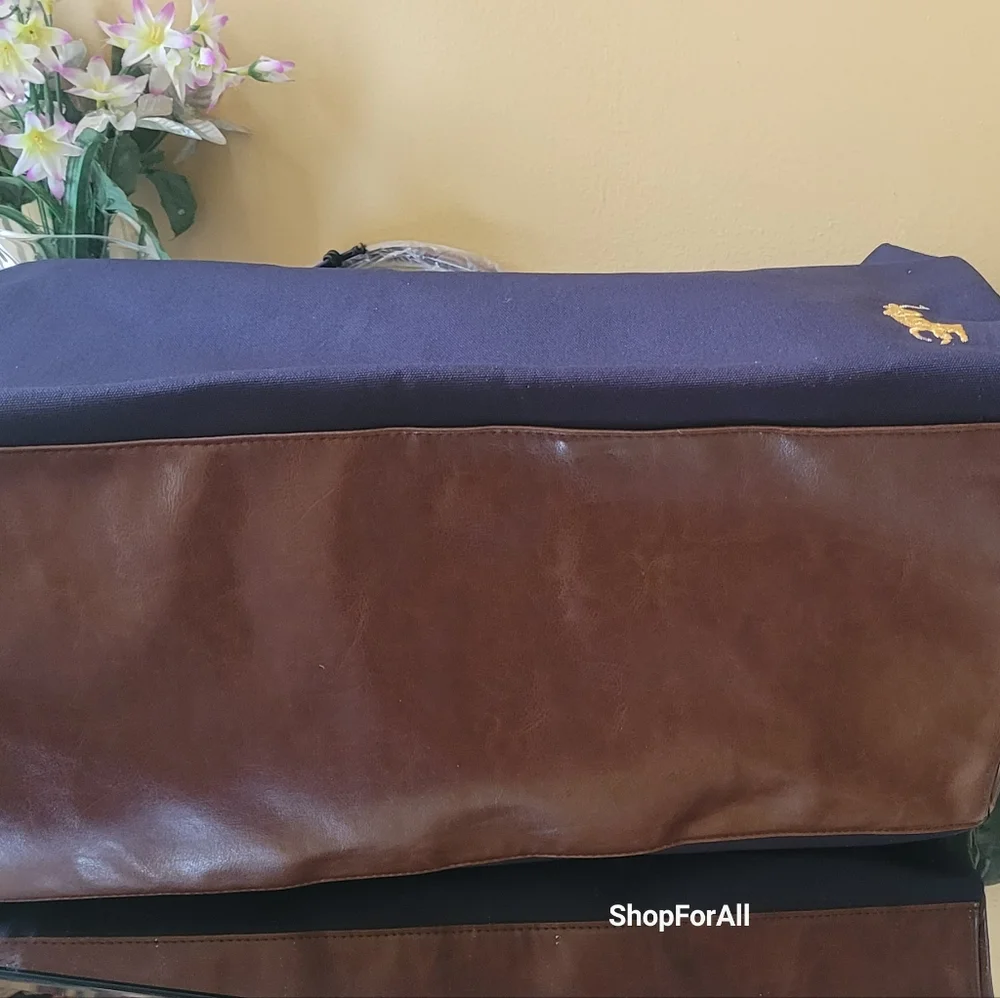 Polo Ralph Lauren Duffle Gym Bag Luggage Holdall Weekender Traveler Large New